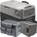 Lada frigorifica auto profesionala cu compresor Yolco BCX30 GREY 28L + baterie modulara + scut termic