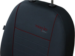 Huse pentru scaune auto Pok-Ter Trend Line din material culoare bordo