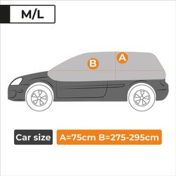 AZILO Pro Igloo acoperiș și geam auto - mărime M-L hatchback + geantă
