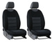 2x Husa matlasata pe scaunul din fata VIP ERGONOMIC MODELUL 1, culoare negru