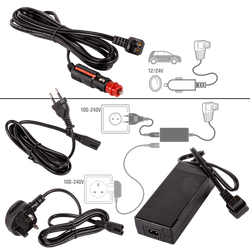 Lada frigorifica auto profesionala USB bluetooth 5.0 Yolco BCX40 CARBON 39L 12V 24V 100-230V + baterie modulară + cuburi de gheață gratuite