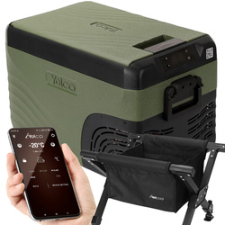 Frigider portabil de voiaj auto cu compresor Yolco KX30 GREEN 25L
