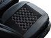 Husa Auto cu Suport Lombar, Model POK-TER Motive, Universala, Culoare Negru