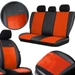 Huse pentru scaune auto Pok-Ter Alkantara piele Cărmiziu