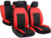 Huse pentru scaune auto Pok-Ter Drive din material, de culoare rosu