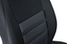 2x Husa matlasata pe scaunul din fata VIP ERGONOMIC MODELUL 1, culoare negru