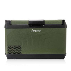 Frigider portabil de voiaj auto cu compresor Yolco GCX37 Green 37L 12V 24V + Baterie modulară Yolco