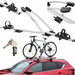 Suport biciclete Aguri Acuda 3 cu prindere pe bare transversale, Argintiu