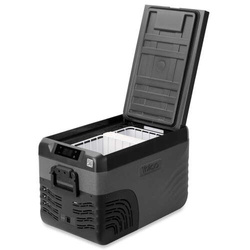 Frigider portabil de voiaj auto cu compresor Yolco KX30 Carbon 25L + căști wireless impermeabile