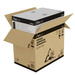 Frigider portabil de voiaj auto cu compresor Yolco BCX40 GREY 39L + baterie modulara + scut termic