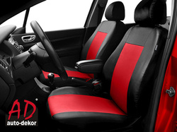 Huse pentru scaune auto Auto-Dekor Comfort Piele Ecologica Rosu