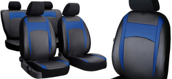 Huse pentru scaune auto Pok-Ter Design Leather Piele Albastru