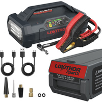 Lokithor ApartX Jump Starter 12V 2500A Cu Compresor 150PSI Si Baterie LO-LIFE 73.6Wh