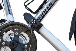 Suport biciclete Aguri Acuda 3 cu prindere pe bare transversale, Argintiu