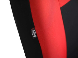 Huse pentru scaune auto Pok-Ter Drive din material, de culoare rosu