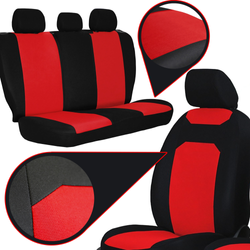 Huse pentru scaune auto Pok-Ter Caro rosu