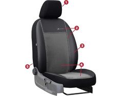 Huse pentru scaune auto Pok-Ter Alkantara piele Bej