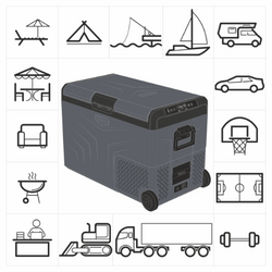 Lada frigorifica auto profesionala cu compresor Yolco TCX50 CARBON 50L