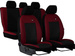 Set huse auto Road Pok-Ter din piele ecologica Negru/Carmin