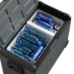 Lada frigorifica auto profesionala cu compresor Yolco TCX60 CARBON 63L + baterie modulara + panou solar 200W