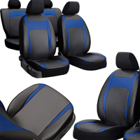 Huse pentru scaune auto Pok-Ter Design Leather Piele Albastru