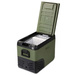 Frigider portabil de voiaj auto cu compresor Yolco KX40 GREEN 34L + căști wireless impermeabile