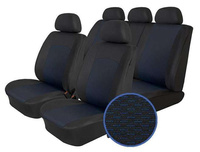 Huse pentru scaune auto Atra Comfort T13 Negru-Albastru 9 piese