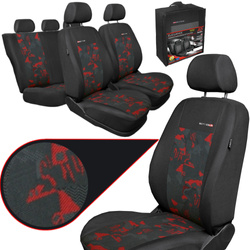 Huse pentru scaune auto Auto-Dekor Elegance din material textil Auto-Dekor Elegance Rosie