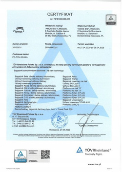 Suport de biciclete Amos TYTAN 3, pentru 3 biciclete, Negru/Argintiu 