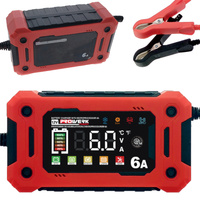 Incarcator Inteligent Auto pentru Baterie 12V 6A cu Functie de Reparatie, Ecran LCD