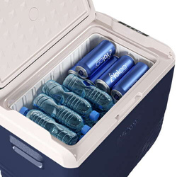 Frigider portabil de voiaj auto cu compresor Yolco NX50 Blue 47L 12V 24V 240V