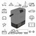 Lada frigorifica auto profesionala USB bluetooth 5.0 Yolco ET8 8L 12V 230V + baterie modulară + cuburi de gheață gratuite