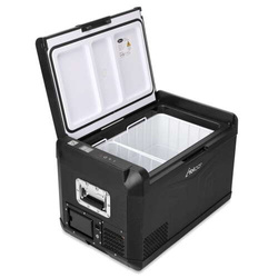 Frigider portabil de voiaj auto cu compresor Yolco GCX37 Black 37L 12V 24V + Baterie modulară Yolco