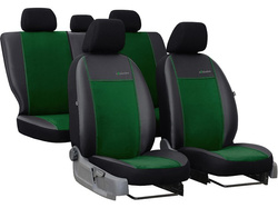 Huse pentru scaune auto Pok-Ter Alkantara piele Verde