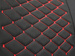 Set Huse Auto Universale din 9 Piese, Material Piquat, Culoare Negru cu Rosu, Compatibile cu Scaune cu Airbag
