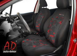 Huse pentru scaune auto Auto-Dekor Elegance din material textil Auto-Dekor Elegance Rosie