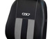 Set huse auto GT Pok-Ter din alcantara si piele ecologica, Gri deschis