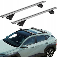  Set bare transversale portbagaj AZILO EMC Expert 120, sine integrate, pe bare longitudinale, cu antifurt, culoare argintie 