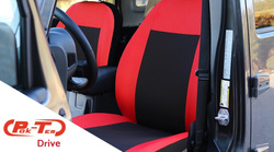 Huse pentru scaune auto Pok-Ter Drive din material, de culoare albastru