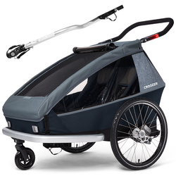 Remorca de bicicleta Profex Komfort pentru transportul a 2 copii