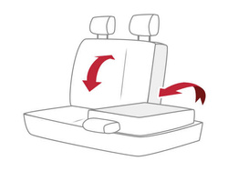 Huse pentru scaune auto Pok-Ter Design Leather Piele Albastru