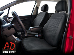 Huse pentru scaune auto Auto-Dekor Prestige Alcantara Negru