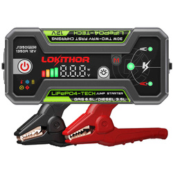 Lokithor J1350 Pro Jump Starter 1350A 12V Powerbank LiFePO4 cu Lanterna LED
