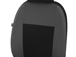 Huse pentru scaune auto Pok-Ter Drive din material, de culoare gri