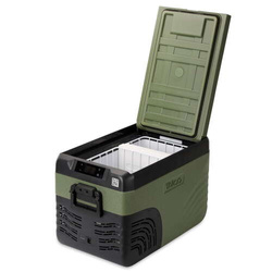 Frigider portabil de voiaj auto cu compresor Yolco KX30 GREEN 25L + căști wireless impermeabile