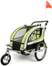 Remorca de biciclete cu amortizor 2 persoane +JOGGER verde + gratuit