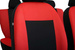 Huse pentru scaune auto Pok-Ter Drive din material, de culoare rosu