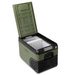 Frigider portabil de voiaj auto cu compresor Yolco KX30 GREEN 25L + căști wireless impermeabile