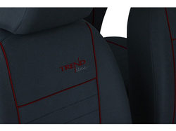 Huse pentru scaune auto Pok-Ter Trend Line din material culoare bordo