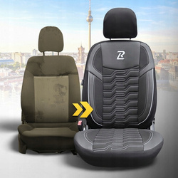 Huse auto Berlin din piele, ergonomice, set complet